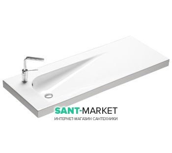 Раковина для ванної підвісна Hatria Grandangolo 130х50 см з отвором під змішувач білий YXF401