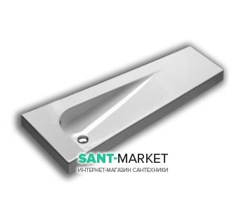 Раковина для ванної підвісна Hatria Grandangolo полку справа 130х50 см білий Y0XT01