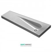 Раковина для ванной подвесная Hatria Grandangolo полка слева 130х50 см белый Y0V001