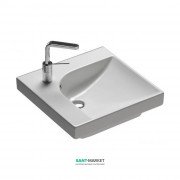 Раковина для ванної підвісна Hatria Grandangolo 50х50 см чаша справа білий YXFA01