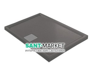 Душевой поддон Hatria LIF.ST 100х80 см антрацит A0YXE708