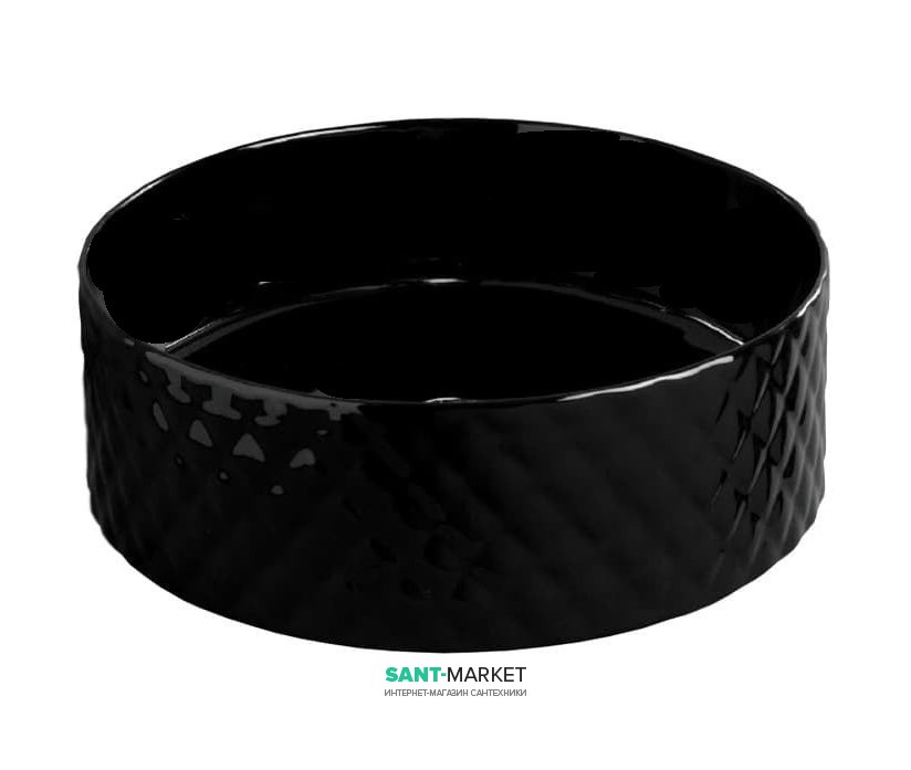 Раковина для ванної ArtCeram Rombo Ø44 см чорний матовий OSL009 17; 00