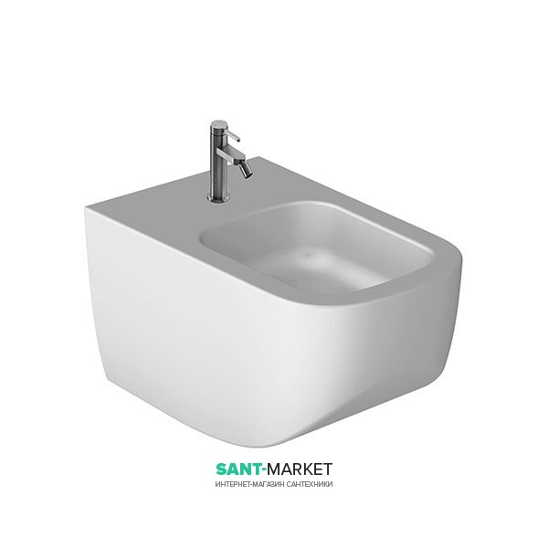 Биде подвесное Hatria Next 36х56 см санфарфор белый матовый A0Y1F225