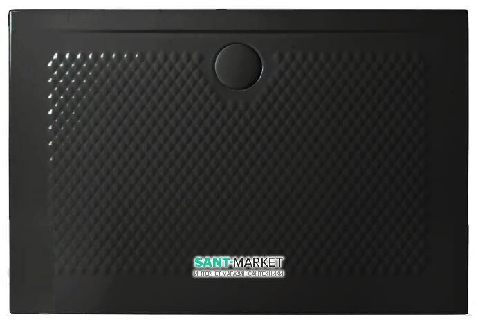 Душовий піддон Artceram Texture 120х80 см чорний матовий PDR021 17; 00