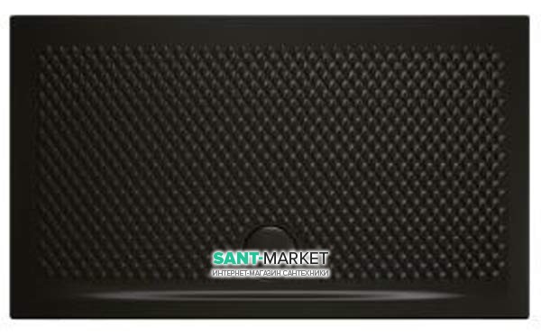 Душевой поддон Artceram Texture 100х70 см чёрный глянцевый PDR018 03;00