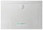 Душовий піддон Artceram Texture 100х70 см білий матовий PDR018 05; 00