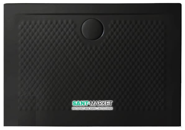 Душевой поддон Artceram Texture 100х70 см чёрный матовый PDR018 17;00