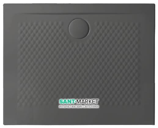 Душовий піддон Artceram Texture 90х72 см санфарфор сірий PDR017 15; 00