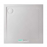 Душовий піддон Artceram Texture 90х90 см білий глянсовий PDQ008 01; 00