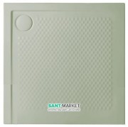 Душевой поддон Artceram Texture 90х90 см светло-зелёный PDQ008 26;00