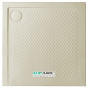 Душовий піддон Artceram Texture 90х90 см санфарфор пісочний PDQ008 31; 00