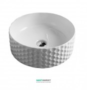 Раковина для ванной ArtCeram Esagono Ø40 см белый глянцевый OSL013 01;00