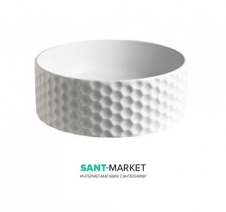 Раковина для ванной ArtCeram Esagono Ø40 см белый матовый OSL013 05;00