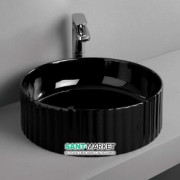 Раковина для ванной ArtCeram Millerighe Ø44 см чёрный глянцевый OSL010 03;00