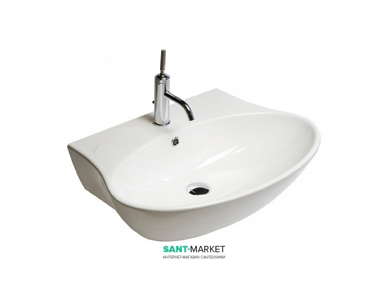 Раковина для ванної накладна Hatria Nido 48x68 см санфарфор білий YXEP01