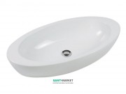 Раковина для ванної накладна Hatria Nido 37x75 см санфарфор білий Y0R201