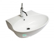 Раковина для ванної підвісна / накладна Hatria Nido 47x62 см санфарфор білий Y0R401