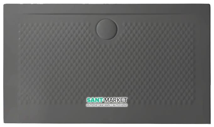 Душовий піддон Artceram Texture 120х70 см санфарфор сірий PDR020 15; 00