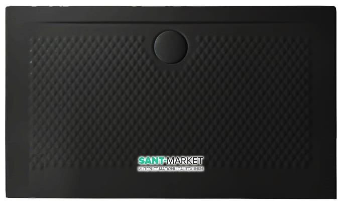 Душевой поддон Artceram Texture 120х70 см чёрный глянцевый PDR020 03;00