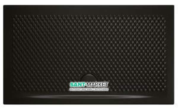 Душовий піддон Artceram Texture 100х70 см чорний глянсовий PDR018 03; 00