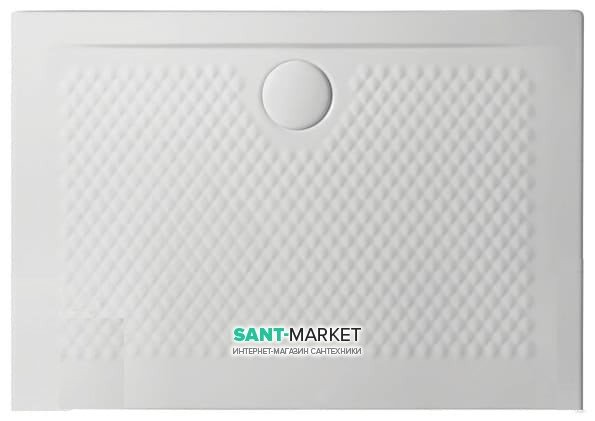 Душовий піддон Artceram Texture 100х70 см білий матовий PDR018 05; 00