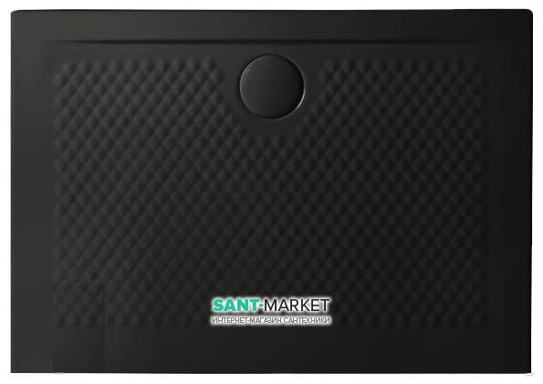 Душовий піддон Artceram Texture 100х70 см чорний матовий PDR018 17; 00