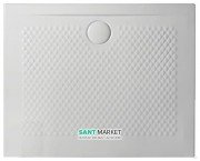 Душовий піддон Artceram Texture 100х80 см білий матовий PDR019 05; 00