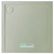 Душовий піддон Artceram Texture 90х90 см світло-зелений PDQ008 26; 00