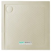 Душовий піддон Artceram Texture 90х90 см санфарфор пісочний PDQ008 31; 00