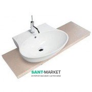 Раковина для ванної накладна Hatria Nido 47x62 см санфарфор білий YXEM01