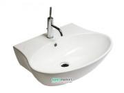 Раковина для ванной подвесная/накладная Hatria Nido 47x62 см санфарфор белый Y0R401