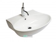 Раковина для ванної підвісна / накладна Hatria Nido 48x68 см санфарфор білий Y0QX01
