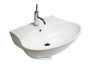 Раковина для ванной подвесная/накладная Hatria Nido 48x68 см санфарфор белый Y0QX01
