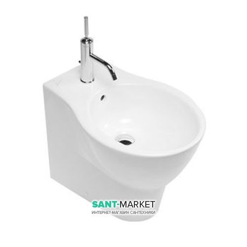 Биде напольное пристенное Hatria Nido 36х56 см белый Y0QW01