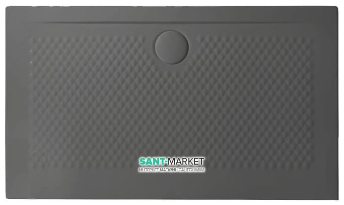 Душовий піддон Artceram Texture 120х70 см санфарфор сірий PDR020 15; 00