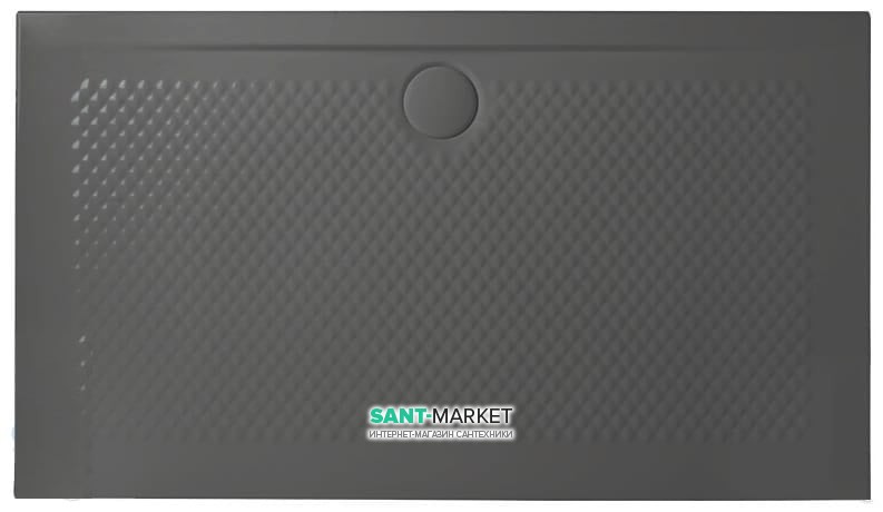 Душовий піддон Artceram Texture 140х80 см санфарфор сірий PDR022 15; 00