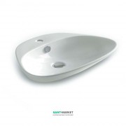 Раковина для ванної ArtCeram Plettro Quadro 59х44,5 см білий глянсовий PTL002 01; 00