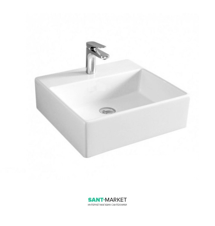 Раковина для ванної ArtCeram Quadro 40х38 см білий глянсовий QUL005 01; 00