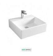 Раковина для ванной ArtCeram Quadro 40х38 см белый глянцевый QUL005 01;00