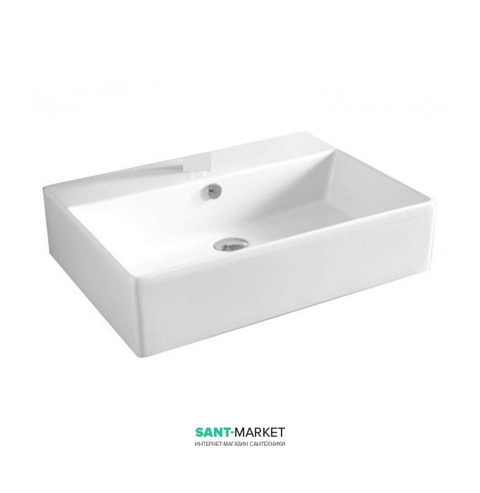 Раковина для ванної ArtCeram Quadro 65х48 см без отворів QUL003 01; 99