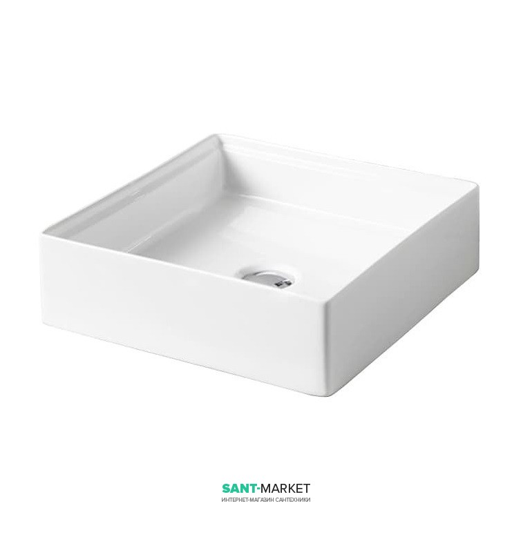 Раковина для ванной ArtCeram Scalino 38х38 см белый глянцевый SCL001 01;00