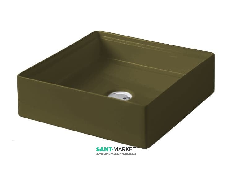 Раковина для ванной ArtCeram Scalino 38х38 см санфарфор болотный SCL001 24;00