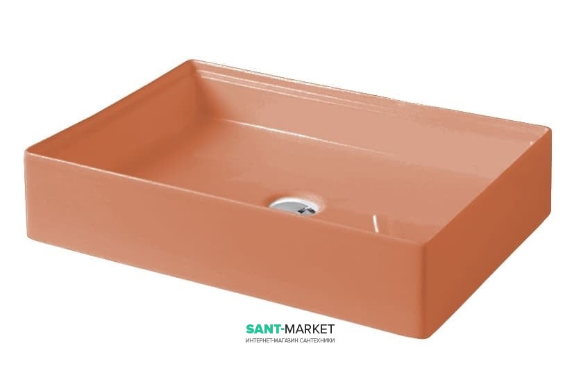Раковина для ванної ArtCeram Scalino 55х38 см санфарфор помаранчевий SCL002 13; 00