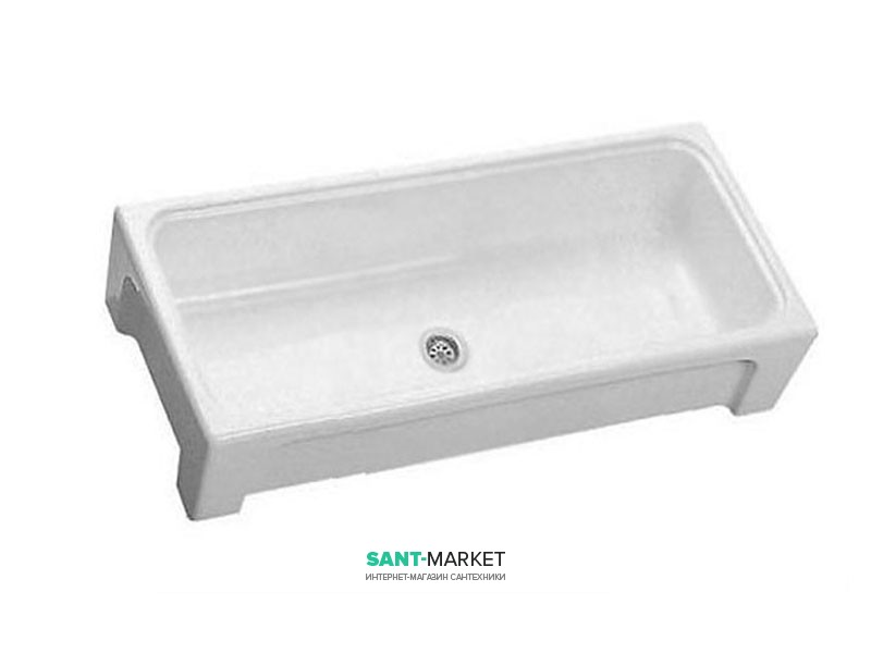 Раковина для ванної господарська Hatria Specials 45х90.5 см санфарфор білий YN0401
