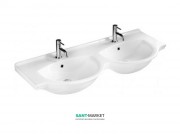 Раковина для ванної підвісна подвійна Hatria Sophie 50х125 см санфарфор білий Y0Q501