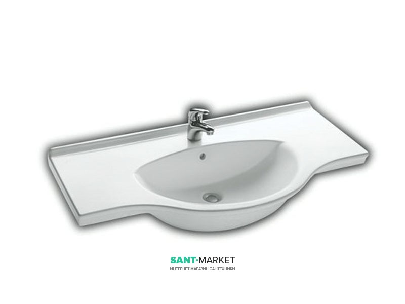 Раковина для ванної підвісна Hatria Sophie 49.5х105 см санфарфор білий YU9001