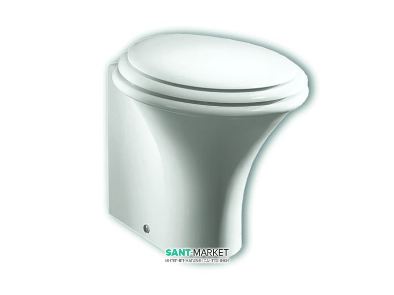 Унітаз підлоговий приставний Hatria Sculture 40х60 см білий YXZ301