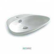 Раковина для ванної ArtCeram Plettro Quadro 59х44,5 см білий глянсовий PTL002 01; 00