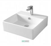 Раковина для ванної ArtCeram Quadro 50х48 см білий глянсовий QUL002 01; 00