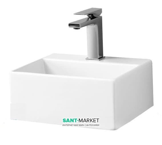 Раковина для ванной ArtCeram Quadro Mini 32х27 см белый глянцевый QUL006 01;00